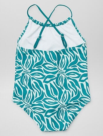 Maillot de bain fleuri - 1 pièce