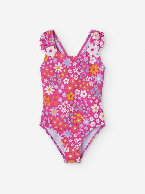 Maillot de Bain Floral avec Fleurs 3D - Kiabi