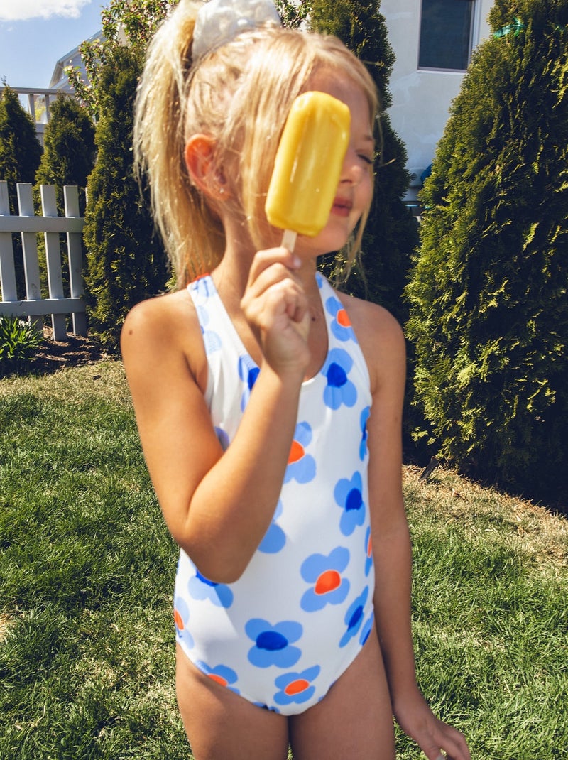 Maillot de Bain Floral Blanc - Kiabi