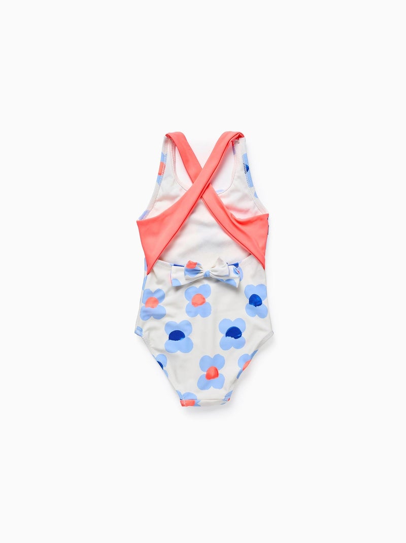 Maillot de Bain Floral Blanc - Kiabi