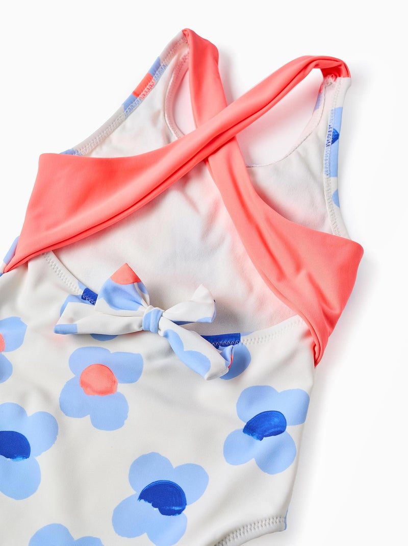 Maillot de Bain Floral Blanc - Kiabi