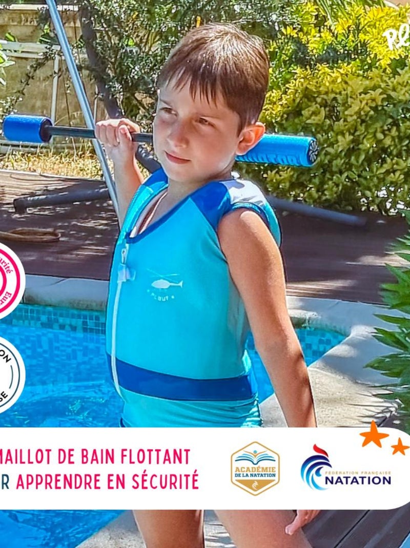 Maillot de Bain Fly Enfant avec Flotteurs - Accessoire de Natation Garçon Bleu - Kiabi