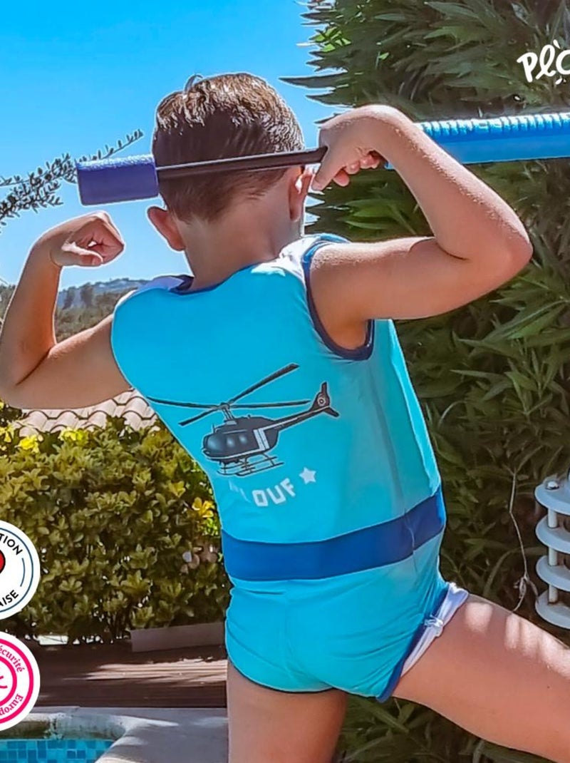 Maillot de Bain Fly Enfant avec Flotteurs - Accessoire de Natation Garçon Bleu - Kiabi