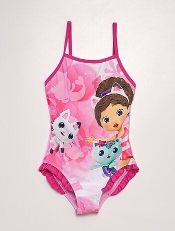 Maillot de bain 'Stitch' - 1 pièce - Rose - Kiabi - 14.00