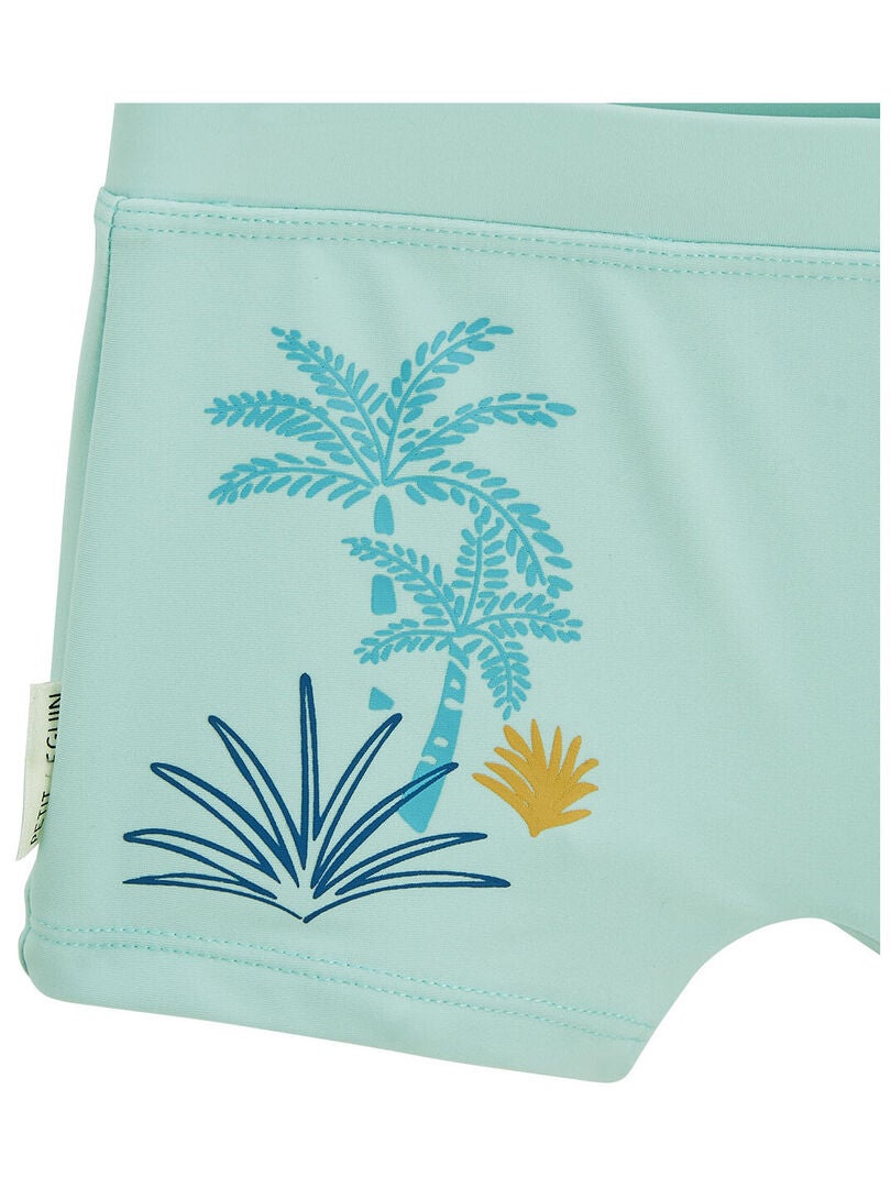 Maillot de bain garçon 2 pièces tshirt ANTIUV & boxer Toco Bleu Kiabi 16.79€