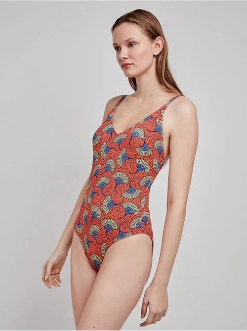 Maillot de bain grande taille imprimé tribal - Kiabi Maillot de bain grande taille imprimé tribal - Kiabi