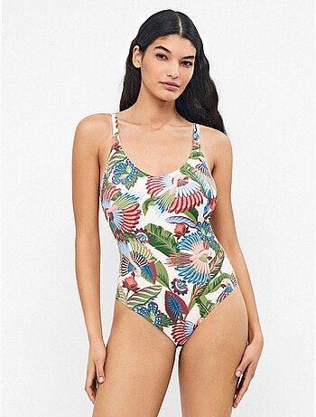Maillot de bain grande taille imprimé tribal