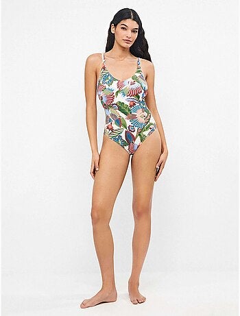 Maillot de bain grande taille imprimé tribal