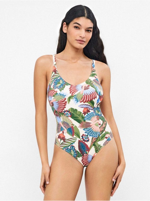 Maillot de bain grande taille imprimé tribal - Kiabi Maillot de bain grande taille imprimé tribal - Kiabi