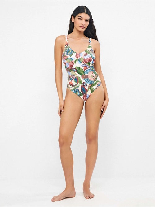 Maillot de bain grande taille imprimé tribal - Kiabi Maillot de bain grande taille imprimé tribal - Kiabi