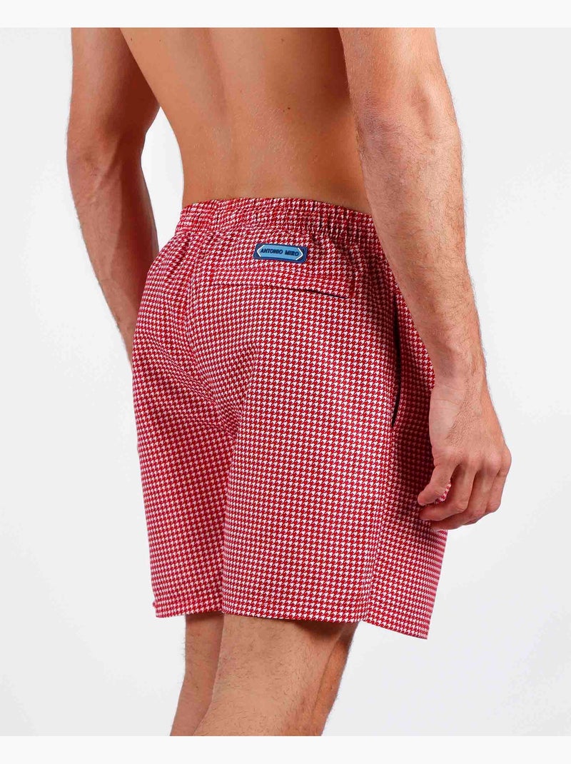Maillot de bain homme ANTONIO MIRO Blocks Rouge - Kiabi