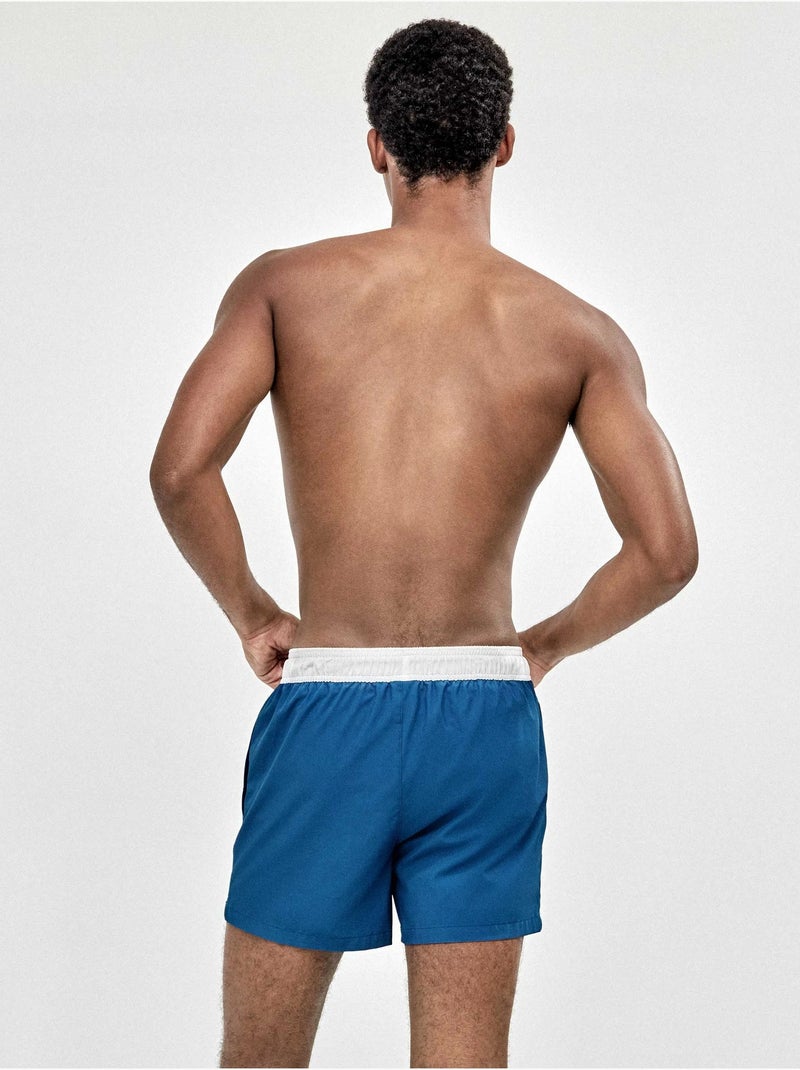 Maillot de bain homme uni bleu Bleu - Kiabi