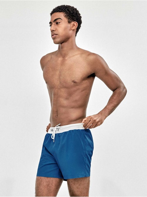 Maillot de bain homme uni bleu - Kiabi Maillot de bain homme uni bleu - Kiabi