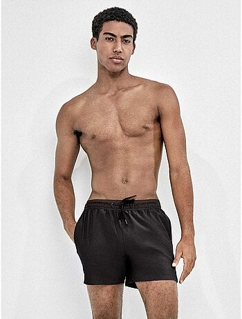 Maillot de bain homme uni noir