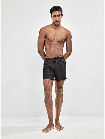 Maillot de bain homme uni noir