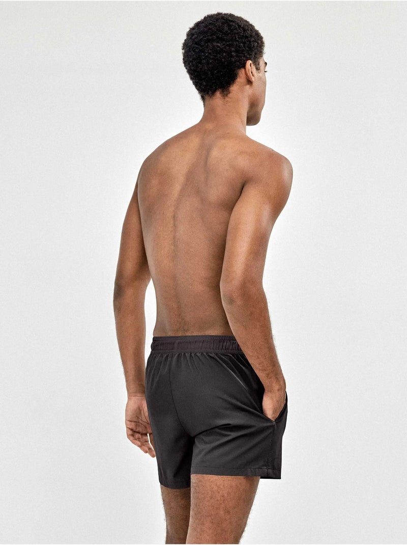 Maillot de bain homme uni noir Noir - Kiabi