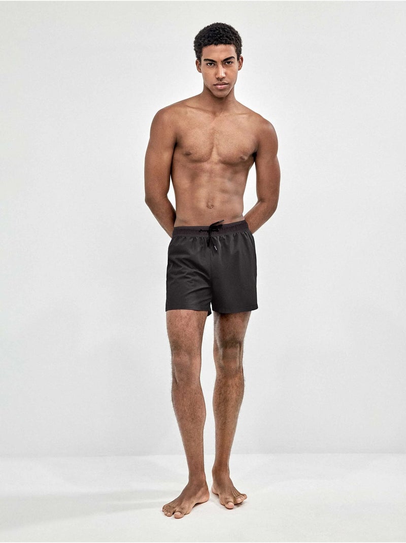 Maillot de bain homme uni noir Noir - Kiabi