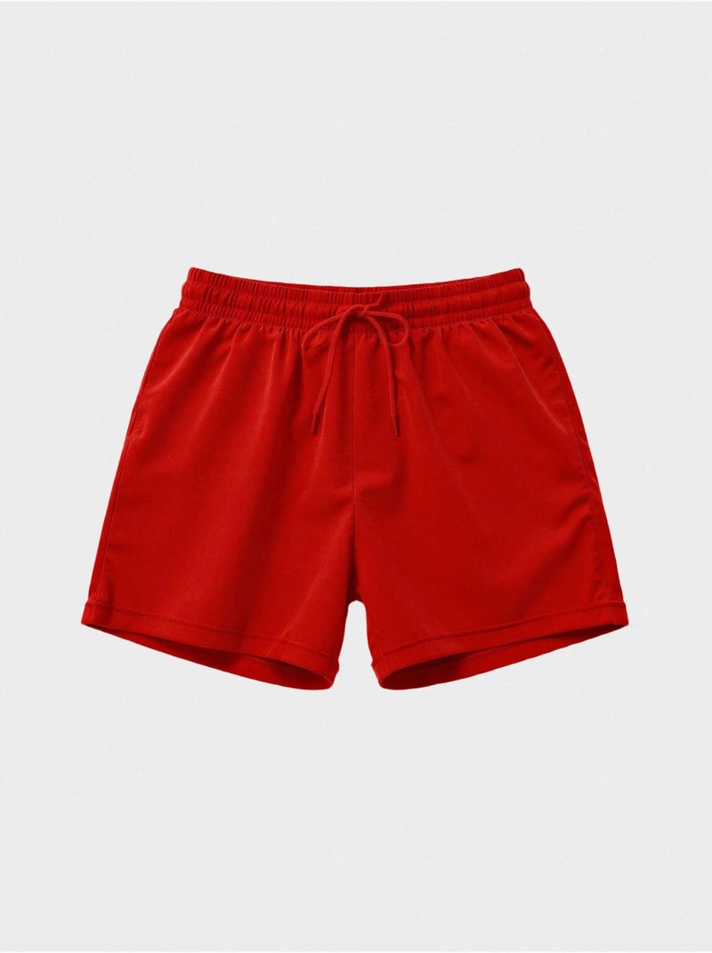 Maillot de bain homme uni noir Rouge - Kiabi