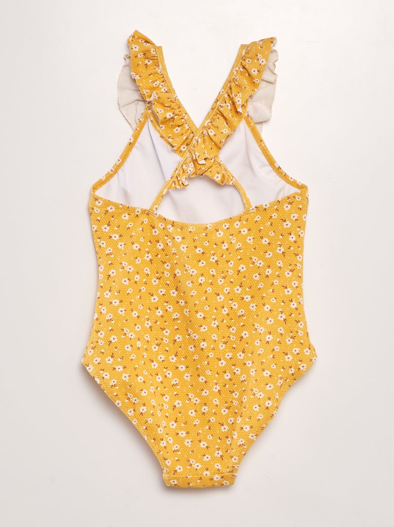 Maillot de bain imprimé - 1 pièce Jaune - Kiabi