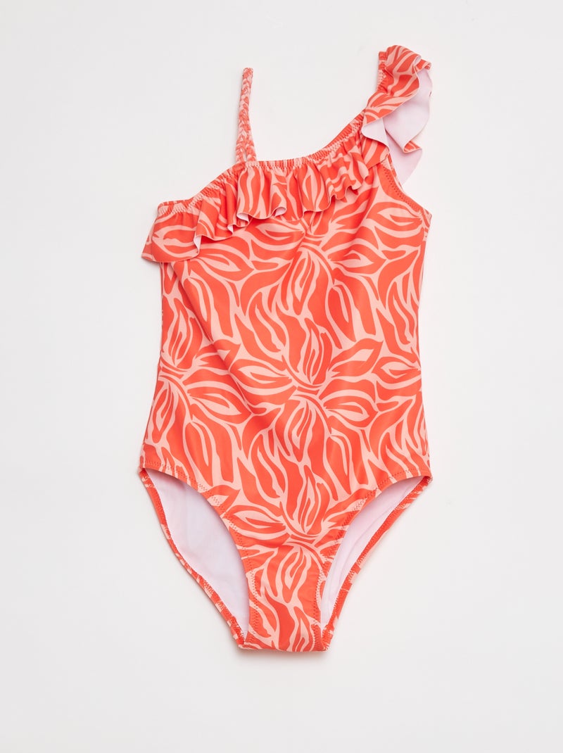 Maillot de bain imprimé - 1 pièce Rouge - Kiabi