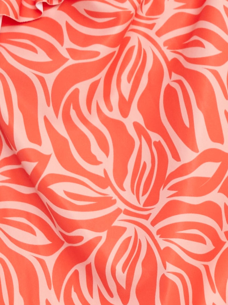 Maillot de bain imprimé - 1 pièce Rouge - Kiabi