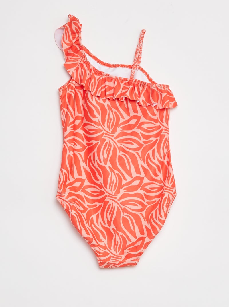 Maillot de bain imprimé - 1 pièce Rouge - Kiabi