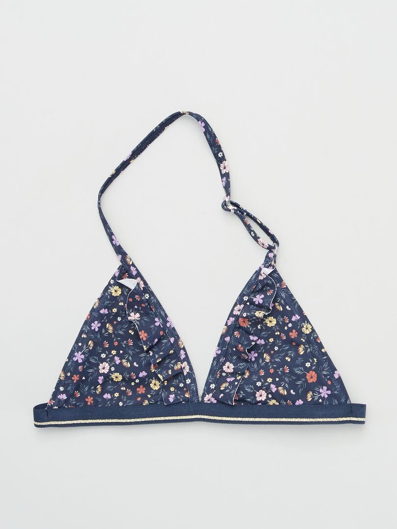 Maillot de bain imprimé - 2 pièces BLEU - Kiabi
