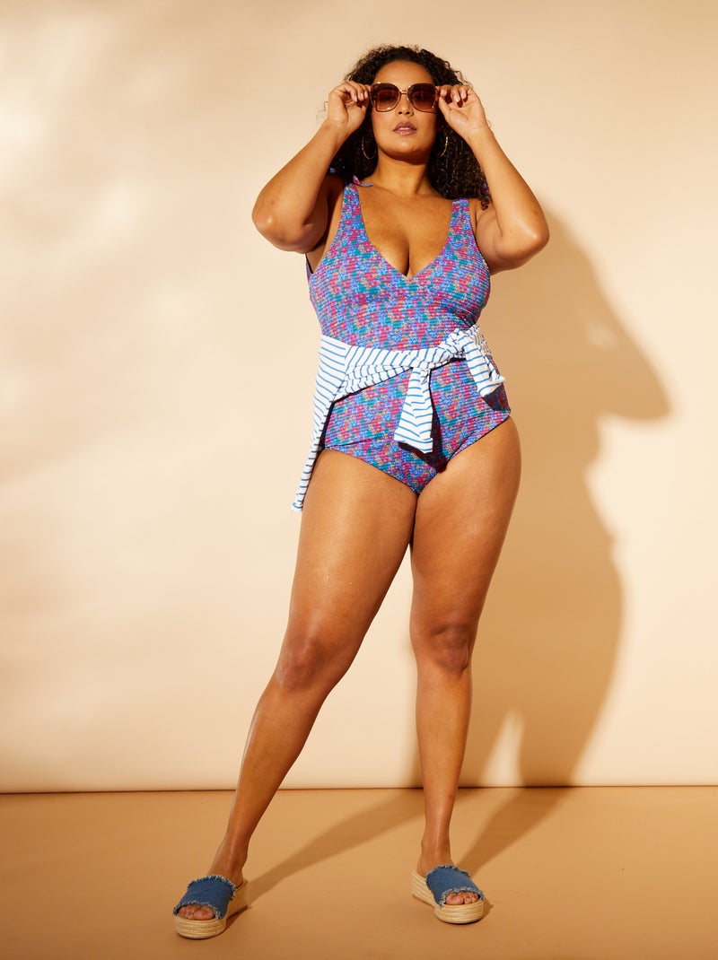 Maillot de bain imprimé à fleurs - 1 pièce Multicolore - Kiabi