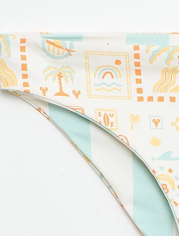Maillot de bain imprimé réversible - 2 pièces