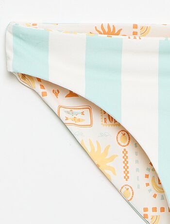 Maillot de bain imprimé réversible - 2 pièces