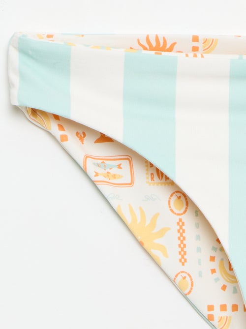 Maillot de bain imprimé réversible - 2 pièces - Kiabi
