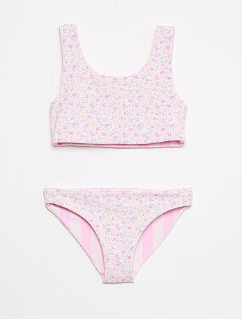 Maillot de bain imprimé réversible - 2 pièces