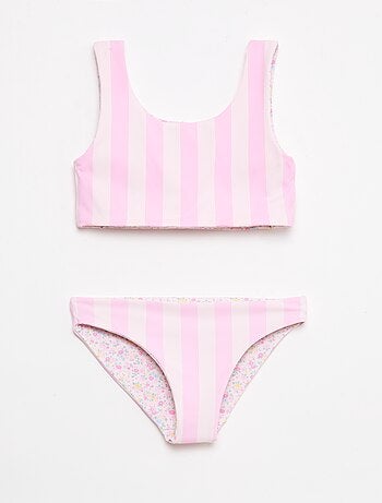 Maillot de bain imprimé réversible - 2 pièces