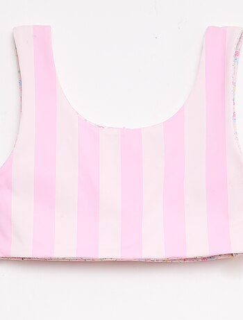 Maillot de bain imprimé réversible - 2 pièces