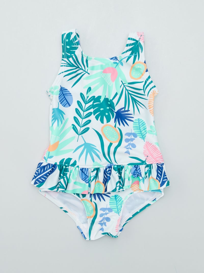 Maillot de bain imprimé Vert - Kiabi