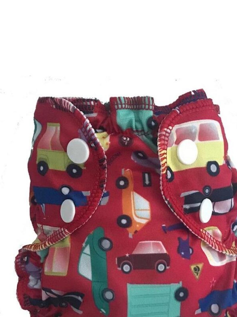 Maillot de bain Lavable 3-9kg -  I Car Rouge - Kiabi