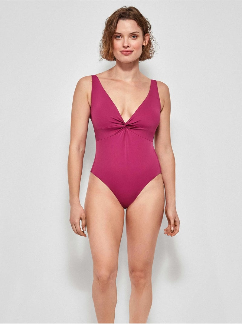 Maillot de bain liftant sans armatures Violet - Kiabi