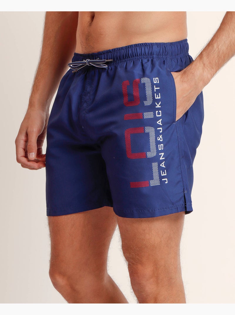 Maillot de bain LOIS Cell pour homme Bleu marine - Kiabi