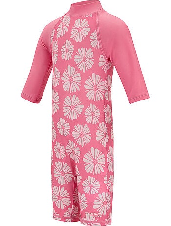 Maillot de bain long anti-irritation motif/style imprimé floral - regatta