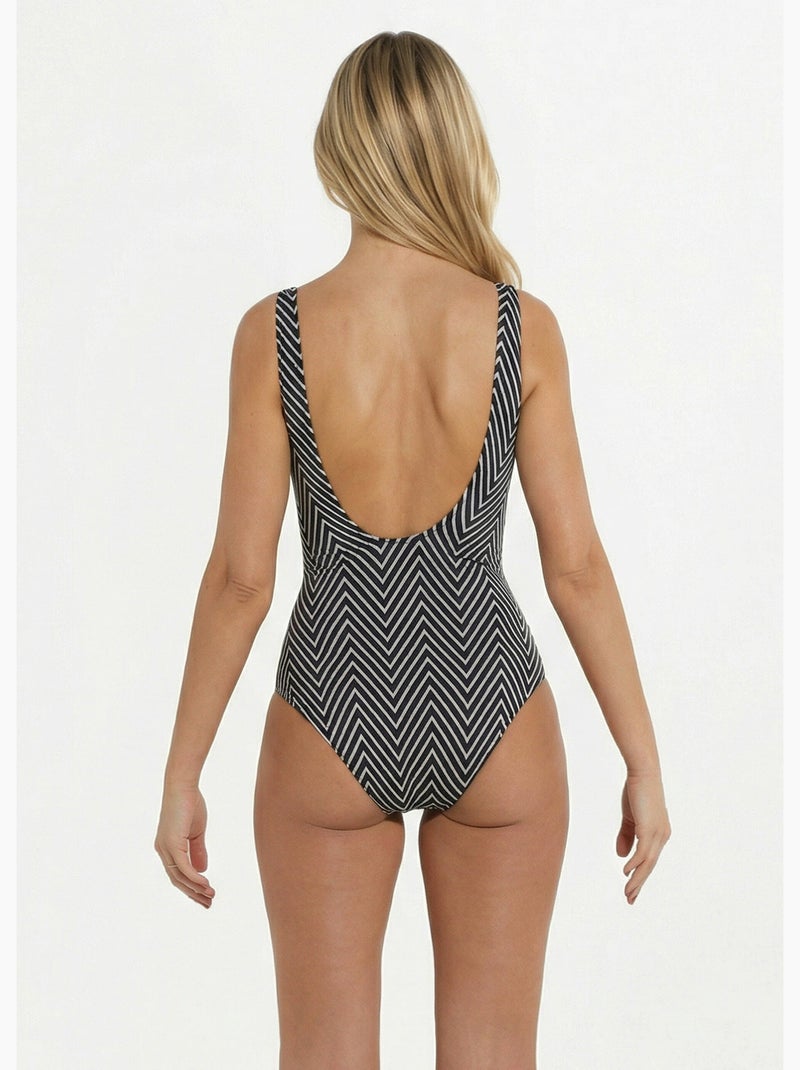 Maillot de bain maintien 1 pièce - AFIBEL Noir - Kiabi