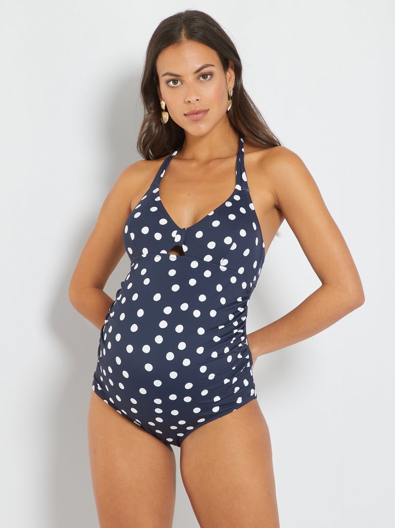 Maillot de bain maternité bleu - Kiabi