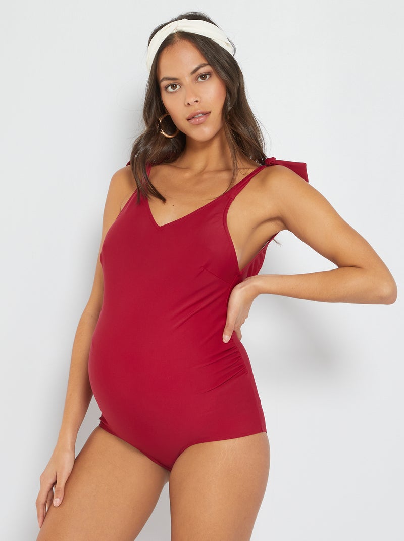 Maillot de bain maternité framboise - Kiabi
