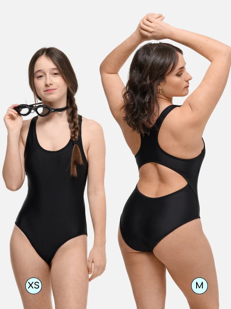 Maillot Bain Menstruel SORIO 1 Pièce - Anti-Fuite Et Anti-Odeur - Flux Moyen - Piscine Et Plage - Taille Femme/Ado