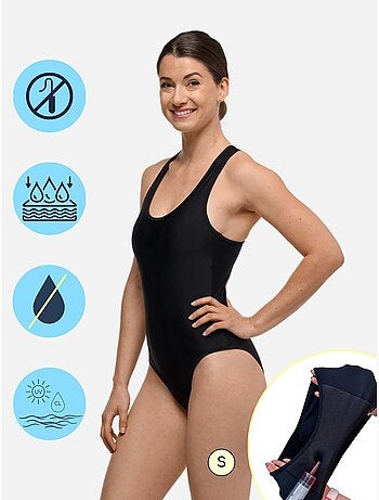 Maillot de bain Menstruel 1 pièce - Femme & Ado - Flux Moyen - Lola - SORIO
