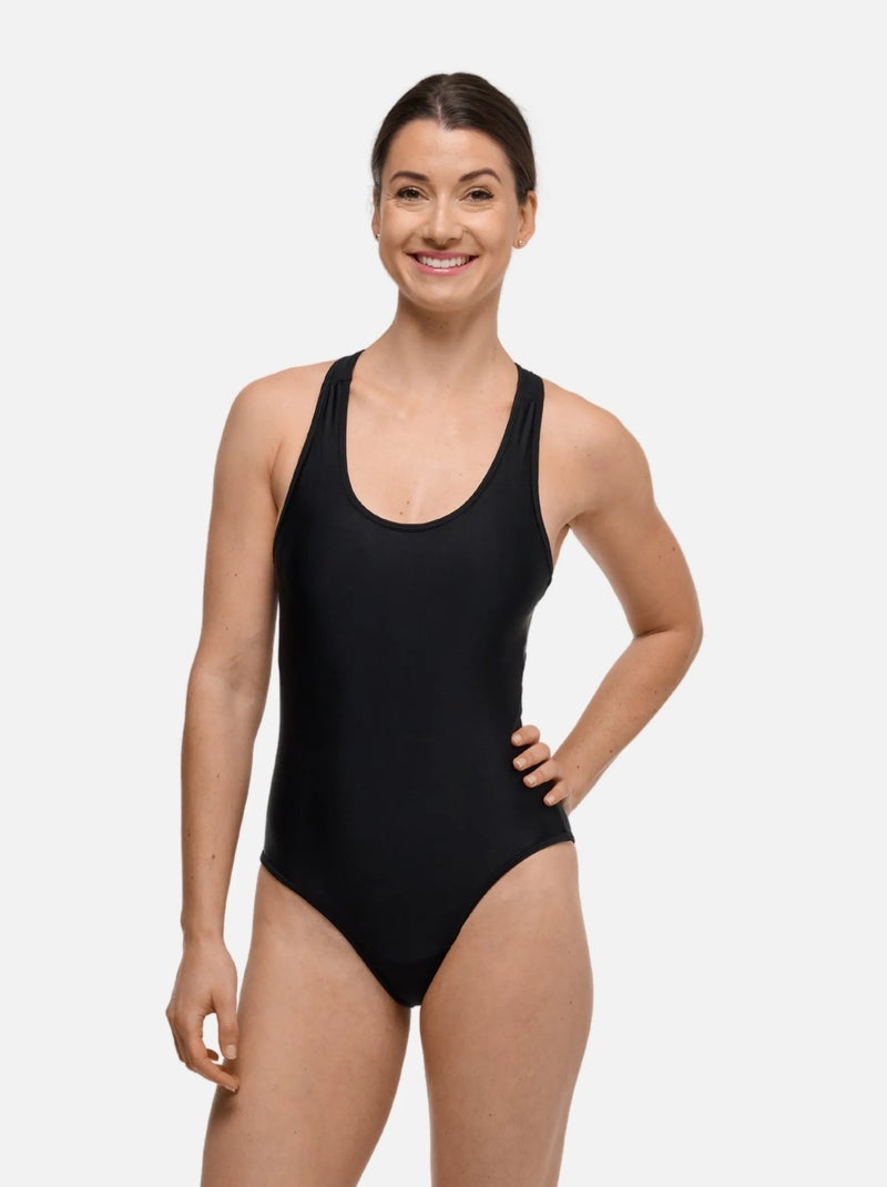 Maillot de bain Menstruel 1 pièce - Femme & Ado - Flux Moyen - Lola - SORIO Noir Noir - Kiabi