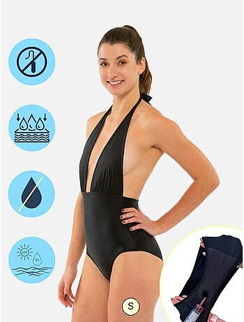 Maillot de bain Menstruel 1 Pièce dos nu - Lila - SORIO