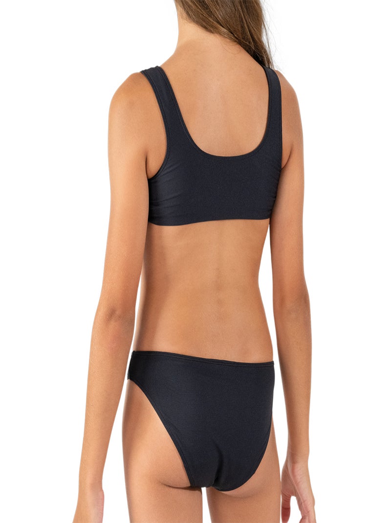 Maillot de bain menstruel 2 pièces fille Athena Noir - Kiabi