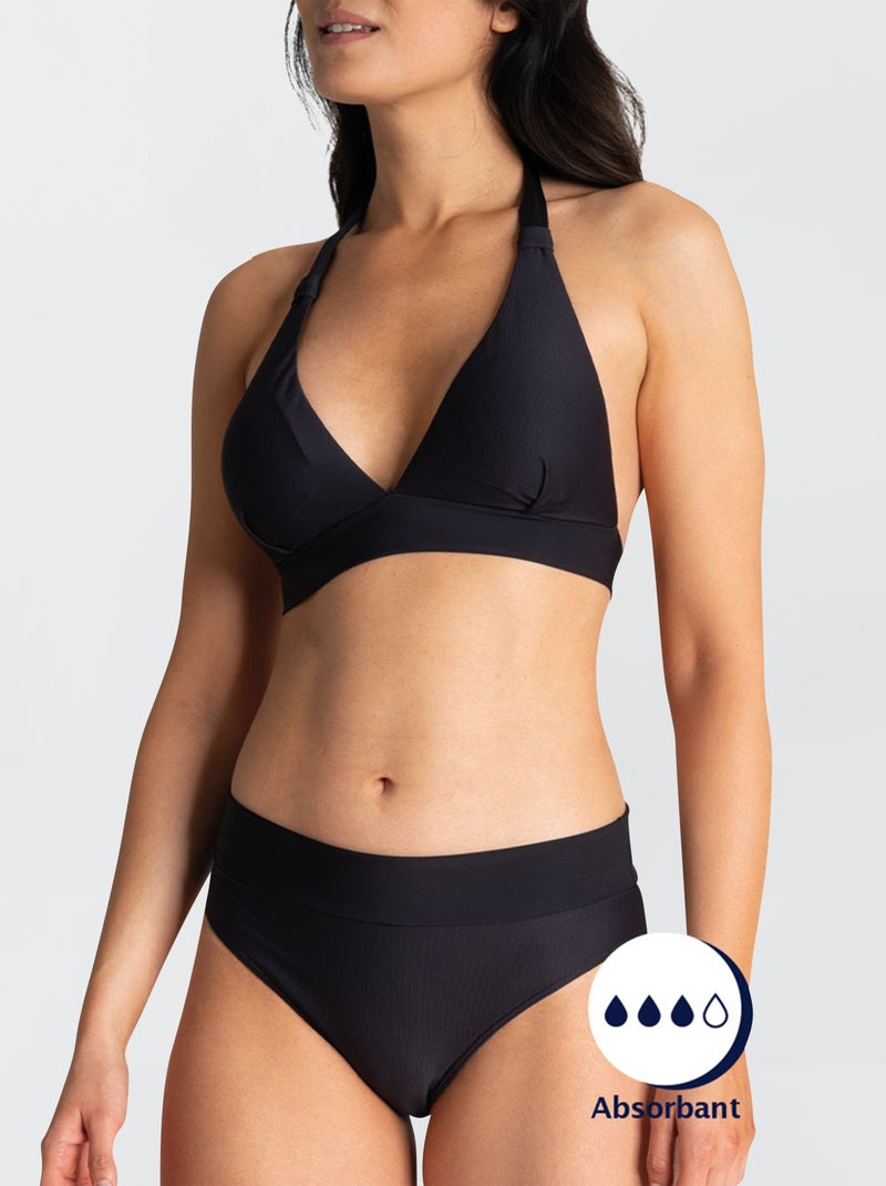 Maillot de bain menstruel 'Athena' - 2 pièces Noir - Kiabi