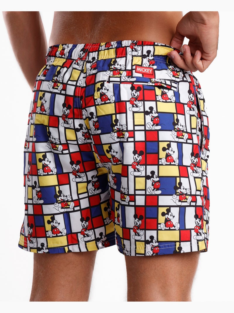 Maillot de bain Mickey Mondrian pour homme DISNEY Multicolore - Kiabi