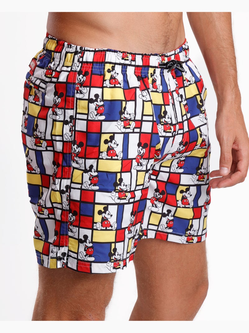 Maillot de bain Mickey Mondrian pour homme DISNEY Multicolore - Kiabi